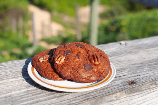 Choc Coffee Pecan Cookie - Burnt Honey Bakery - Burnt Honey Bakery