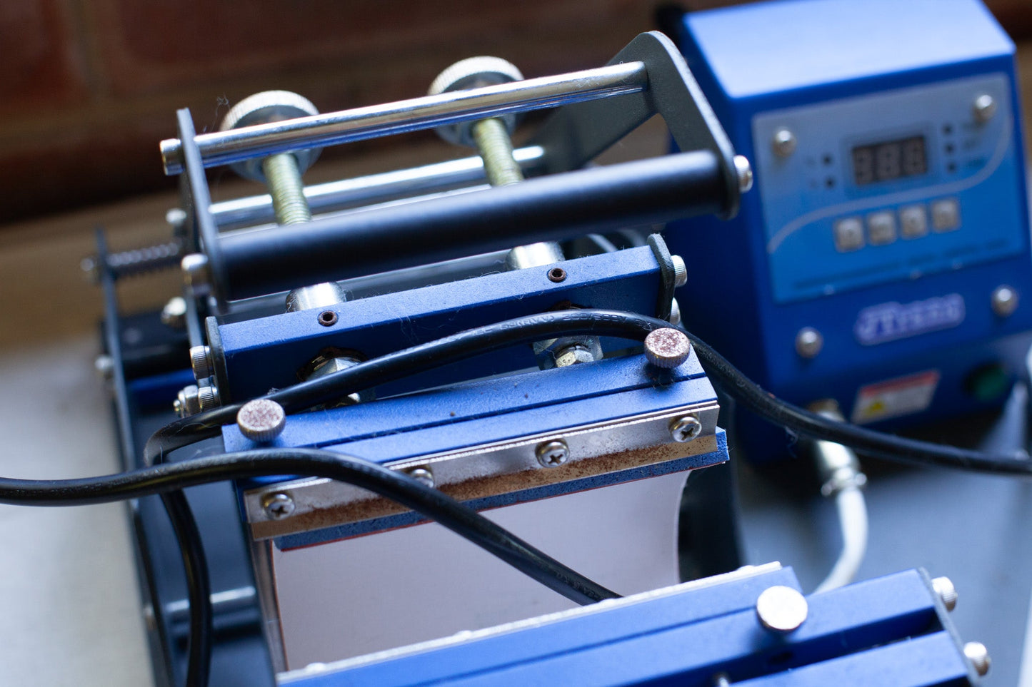 Cylinder Mug Transfer Press by CJS - Burnt Honey Bakery - Burnt Honey Bakery