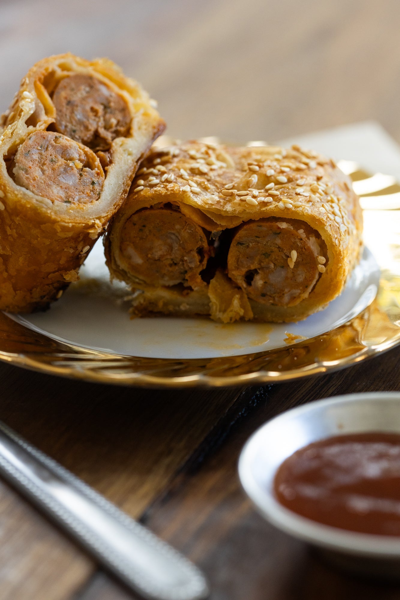 Lamb Merguez Sausage Roll - Burnt Honey Bakery - Burnt Honey Bakery