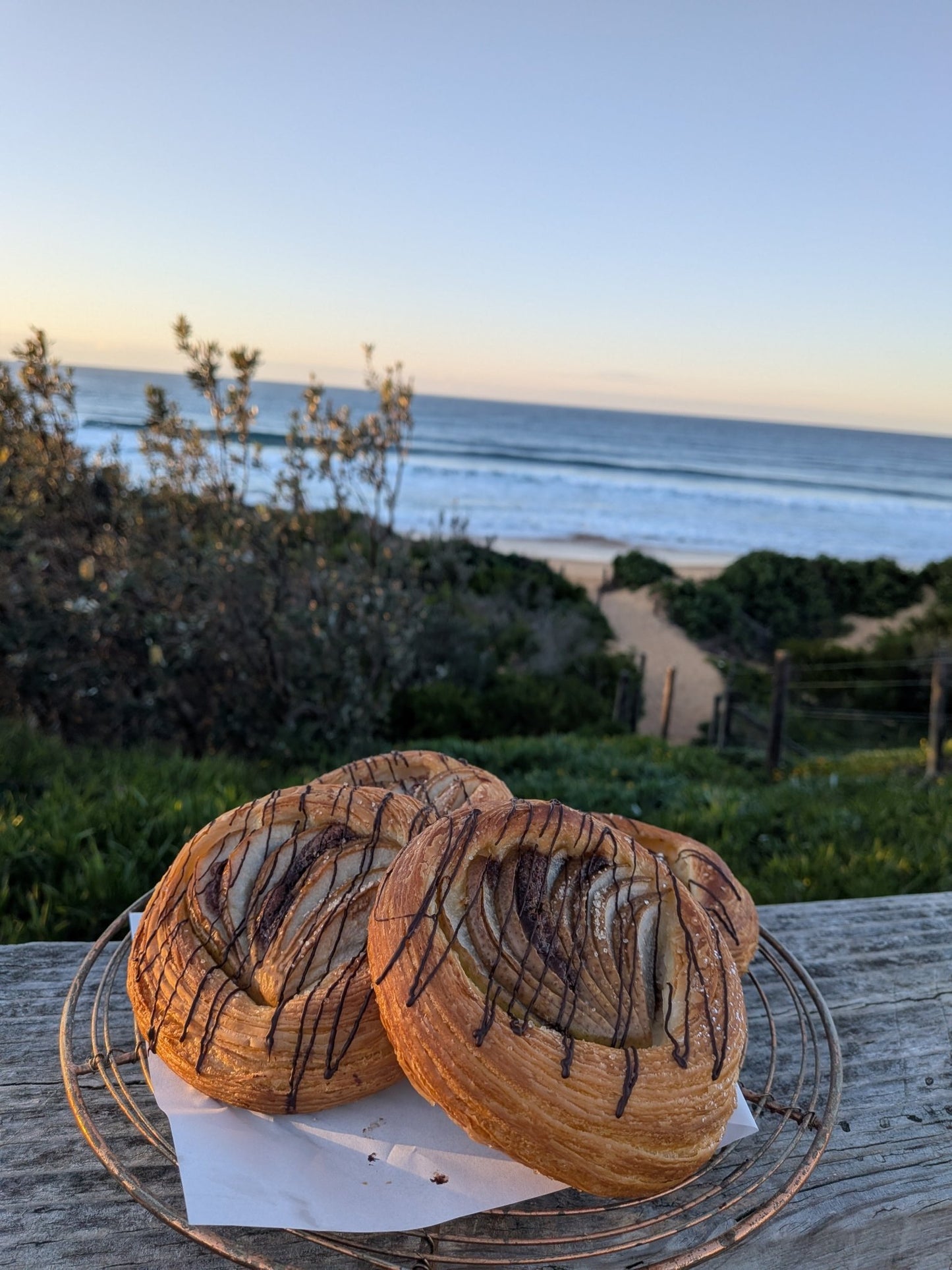 Spiced Pear & Chocolate Danish - Burnt Honey Bakery - Burnt Honey Bakery