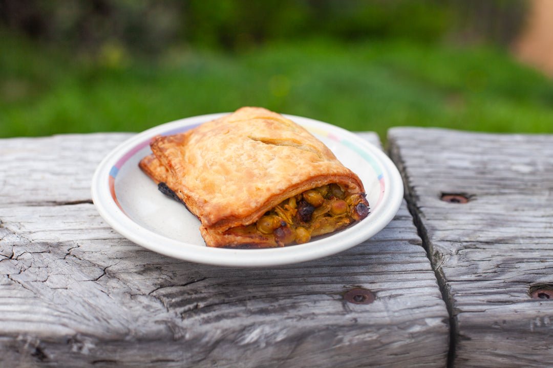 Vegan Curried Pea Roll - Burnt Honey Bakery - Burnt Honey Bakery