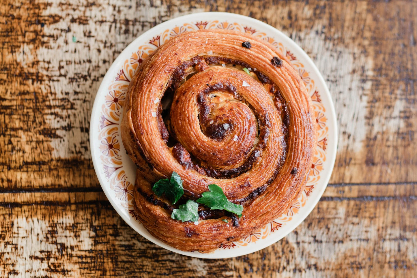 Muhummera and Feta Pastry Scroll - Burnt Honey Bakery - Burnt Honey Bakery