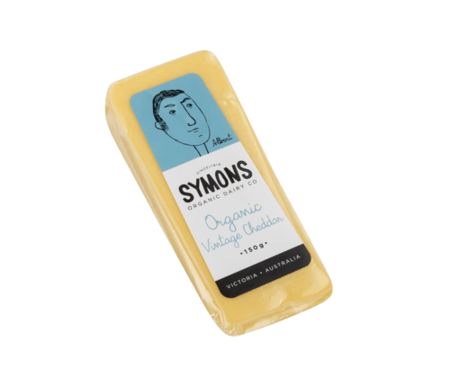 Organic Vintage Cheddar 150g - Symons - Burnt Honey Bakery