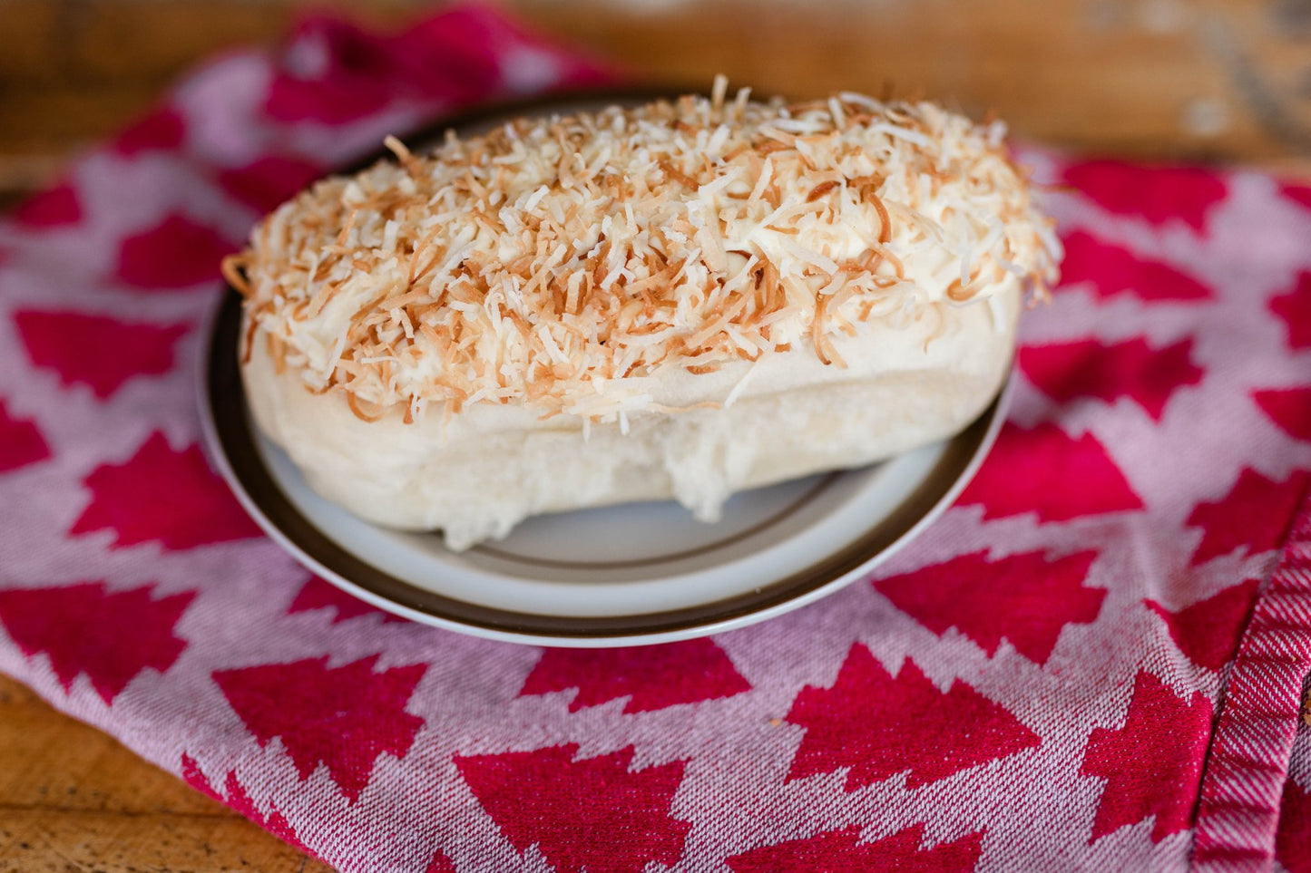 Passionfruit & Toasted Coconut Finger Bun - Burnt Honey Bakery - Burnt Honey Bakery