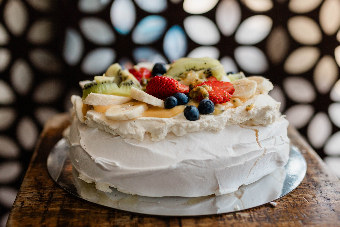Pavlova kit with passionfruit curd (serves 8-10) - Burnt Honey Bakery - Burnt Honey Bakery