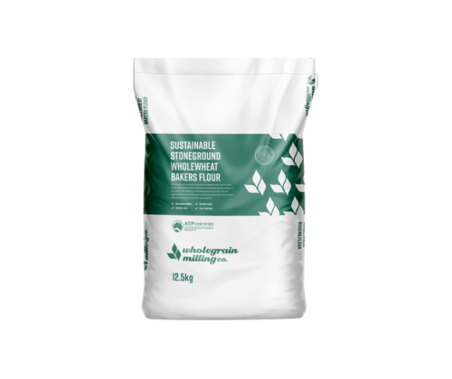 Sustainable Wholewheat Bakers Flour 1kg - Wholegrain Milling - Burnt Honey Bakery
