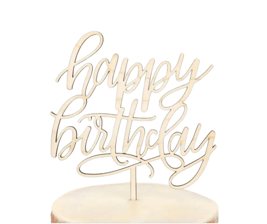 Wood Cake Toppers - Alexis Mattox - Burnt Honey Bakery