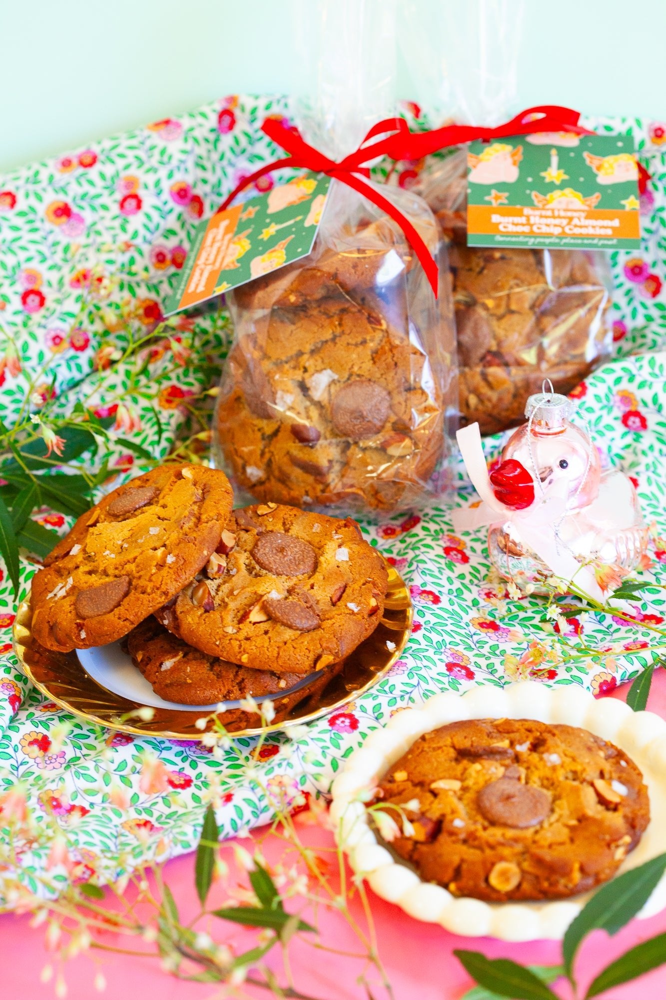 Burnt Honey Almond Choc Chip Cookies - Burnt Honey Bakery - Burnt Honey Bakery