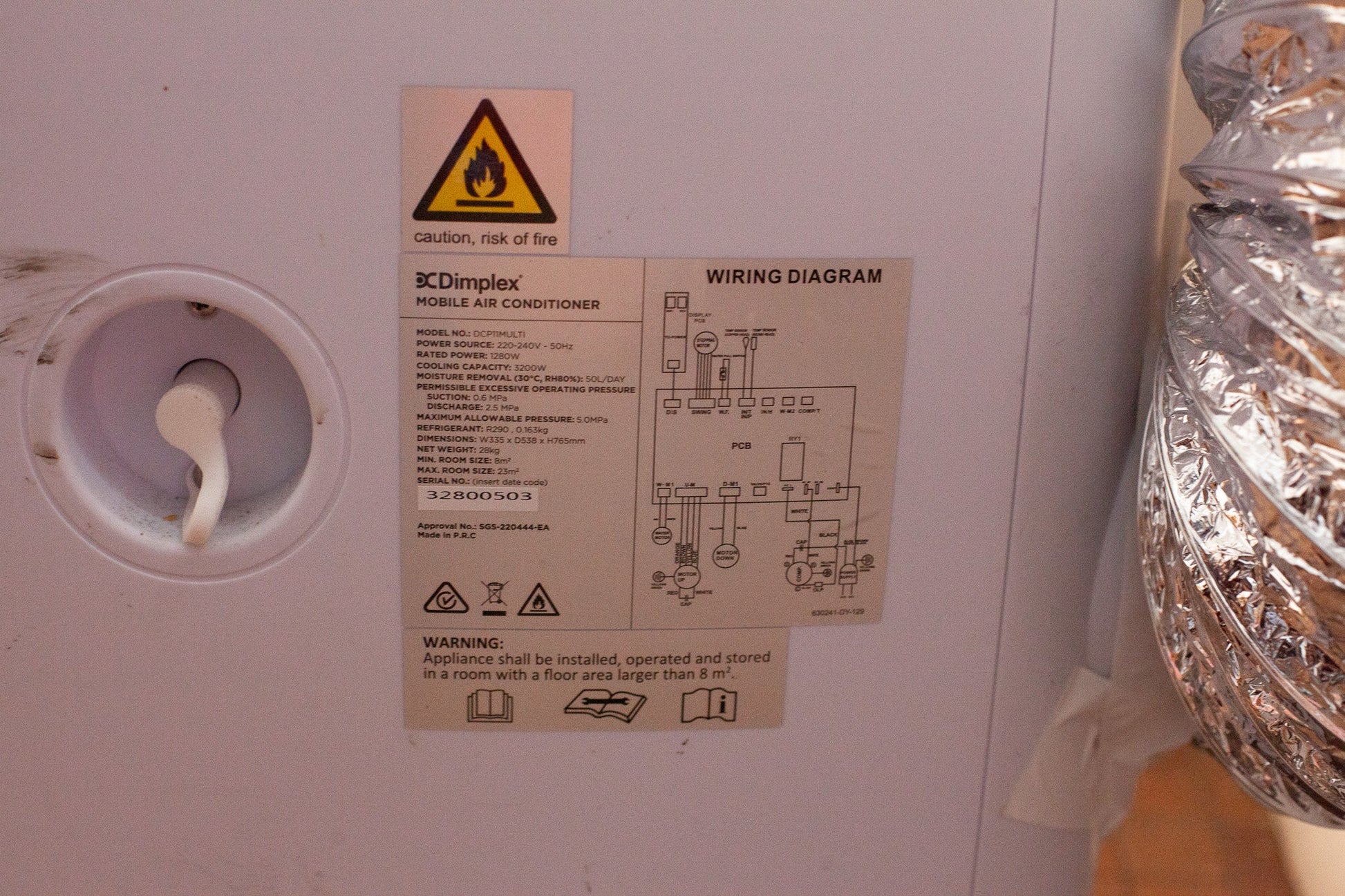 Dimplex 4kW Portable Air Conditioner - Burnt Honey Bakery - Burnt Honey Bakery