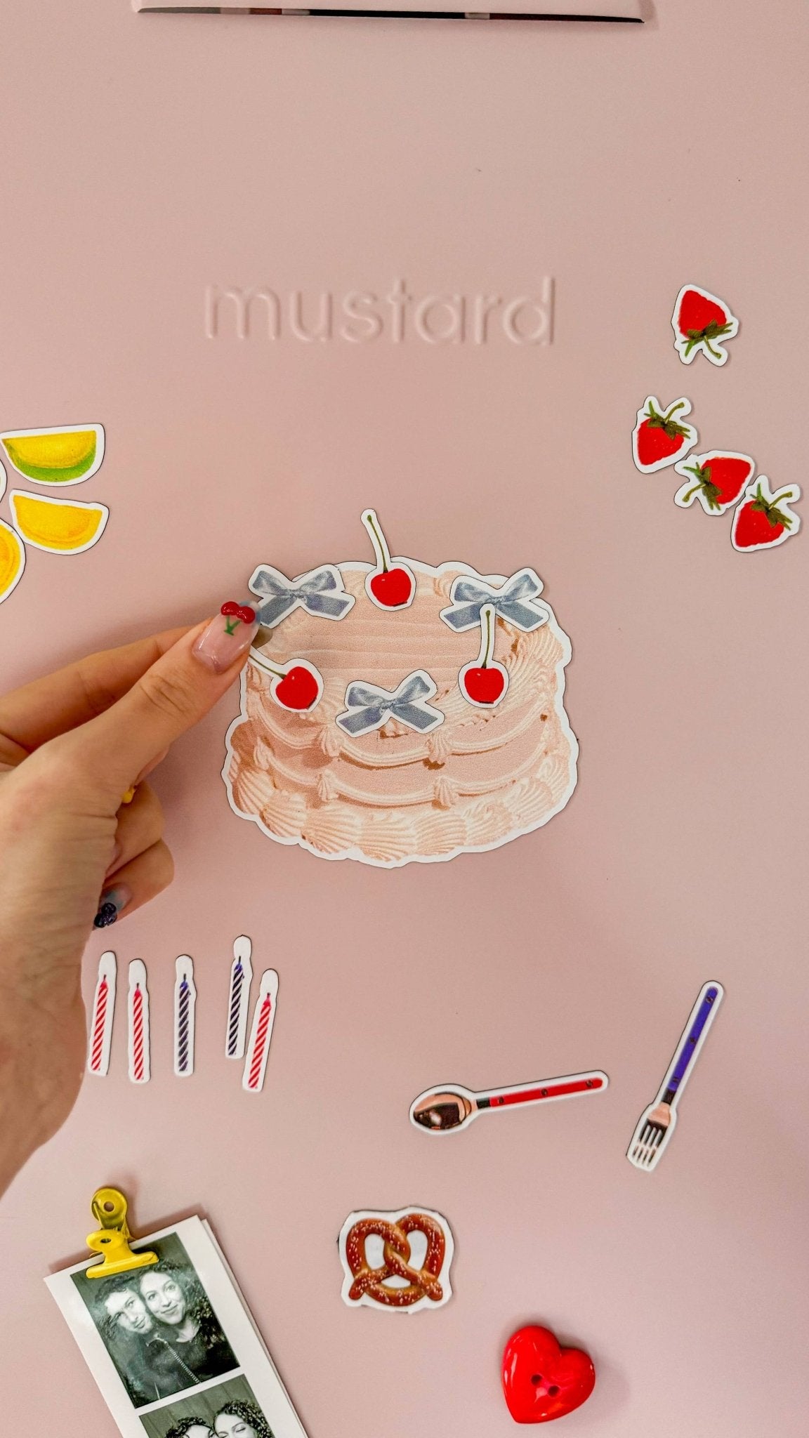 Fake Cake Mix 'n' Match Fridge Magnet Kit - Martina's Tiny Store - Burnt Honey Bakery
