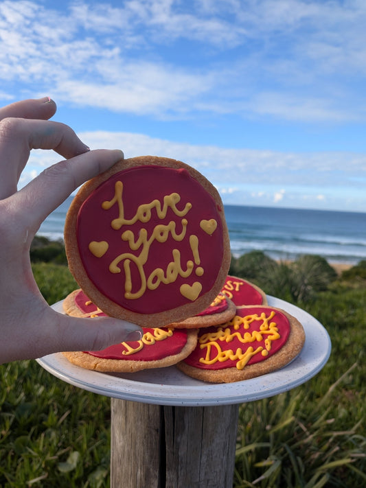 Father's Day Iced Cookies - Burnt Honey Bakery - Burnt Honey Bakery