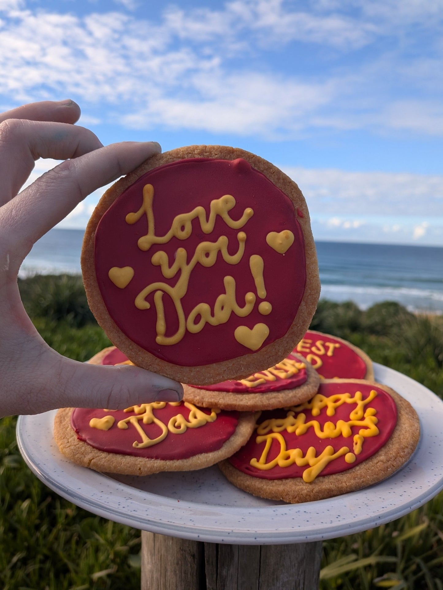Father's Day Iced Cookies - Burnt Honey Bakery - Burnt Honey Bakery