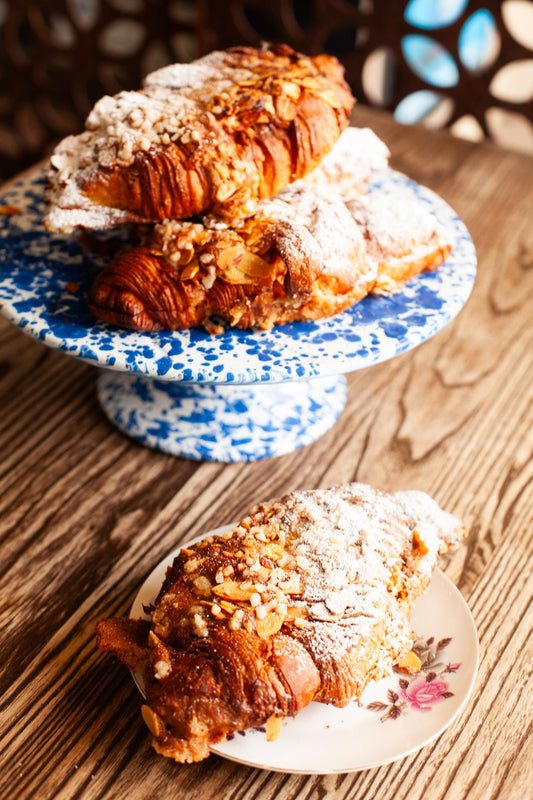 Gingerbread Almond Croissant - Burnt Honey Bakery - Burnt Honey Bakery