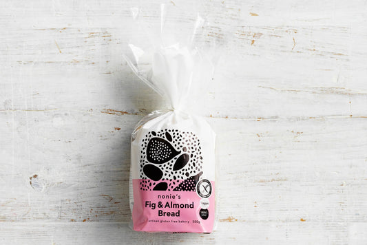 Gluten Free Fig & Almond Bread 550g - Nonie's - Burnt Honey Bakery