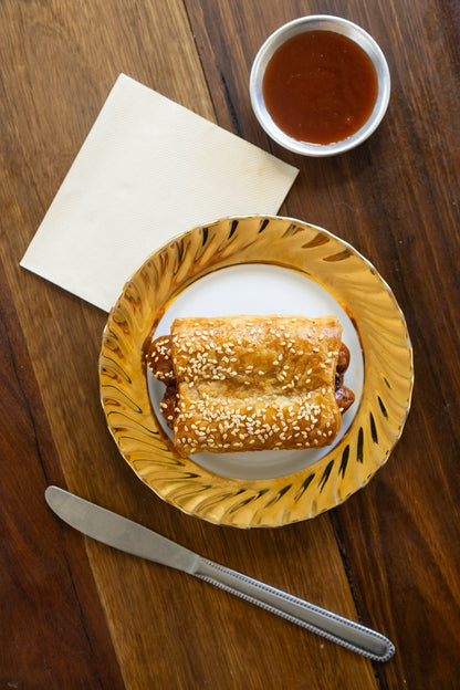 Lamb Merguez Sausage Roll - Burnt Honey Bakery - Burnt Honey Bakery