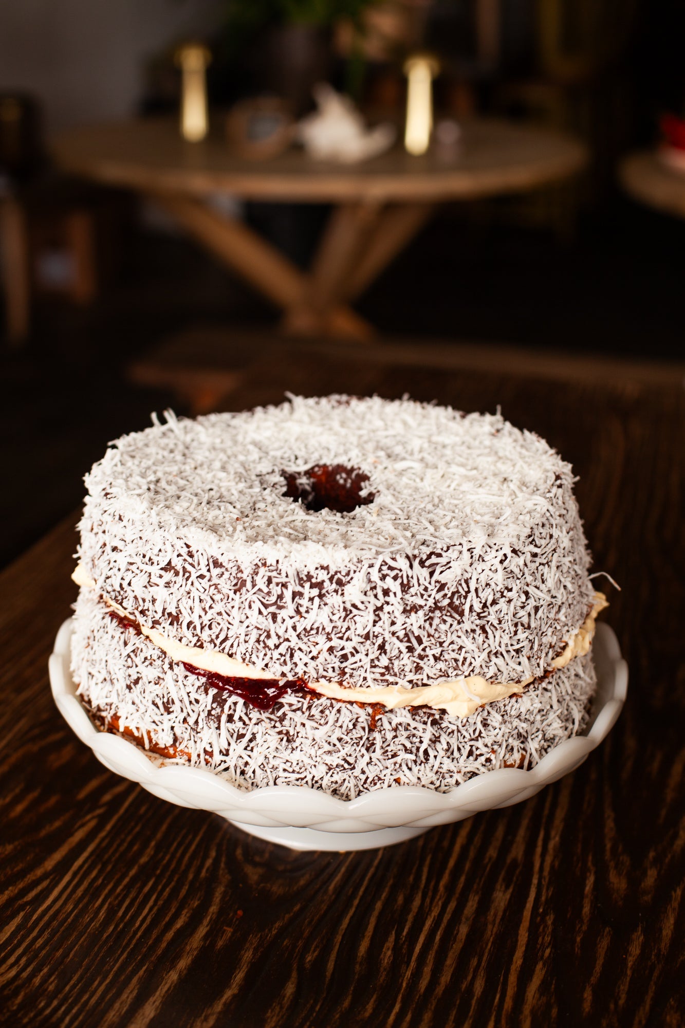 Lamington Chiffon (GF) - Burnt Honey Bakery - Burnt Honey Bakery