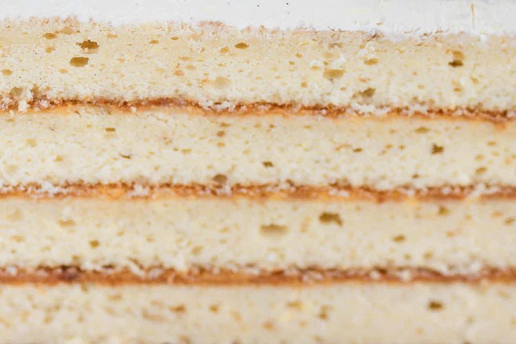 Large Three Tier 7" + 9" + 11" Lemon Velvet Love for Mum Cake (89 dessert serves/177 coffee serves) - Burnt Honey Bakery - Burnt Honey Bakery