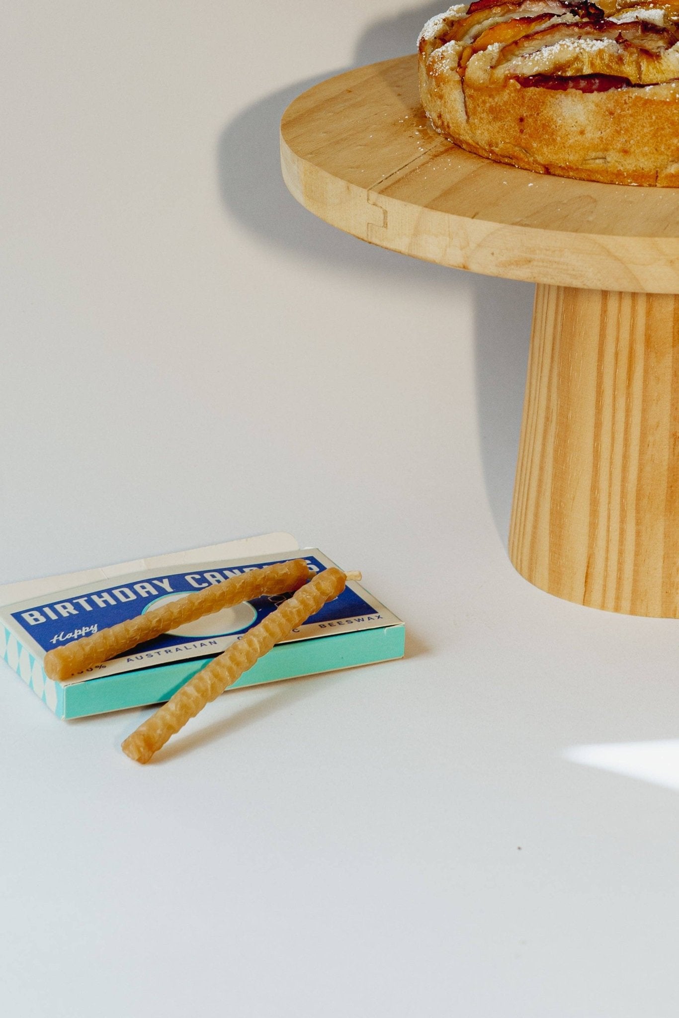 Organic Beeswax Birthday Candles - Settler Hives - Burnt Honey Bakery