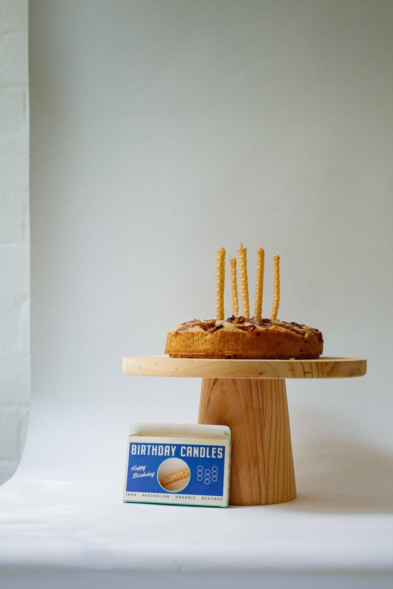 Organic Beeswax Birthday Candles - Settler Hives - Burnt Honey Bakery