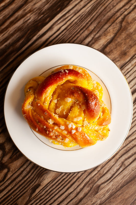 SaffransBullar (Saffron and Almond Buns) - Burnt Honey Bakery - Burnt Honey Bakery