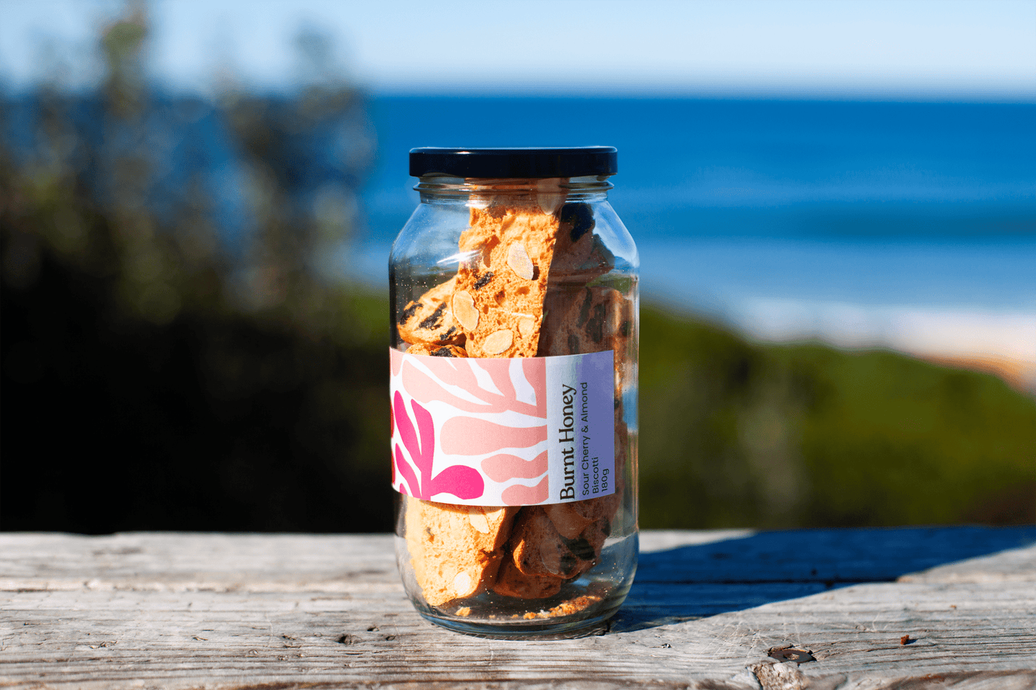 Sour Cherry and Almond Biscotti (Wholesale) - Burnt Honey Bakery - Burnt Honey Bakery