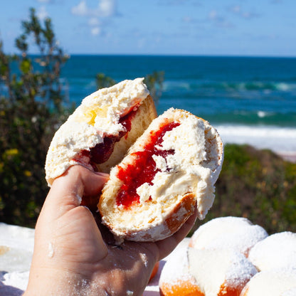 Strawberries & Cream Maritozzi - Burnt Honey Bakery - Burnt Honey Bakery