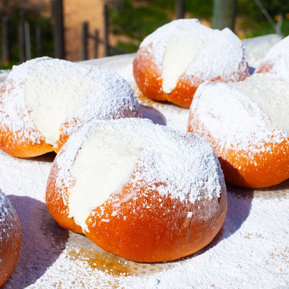 Strawberries & Cream Maritozzi - Burnt Honey Bakery - Burnt Honey Bakery