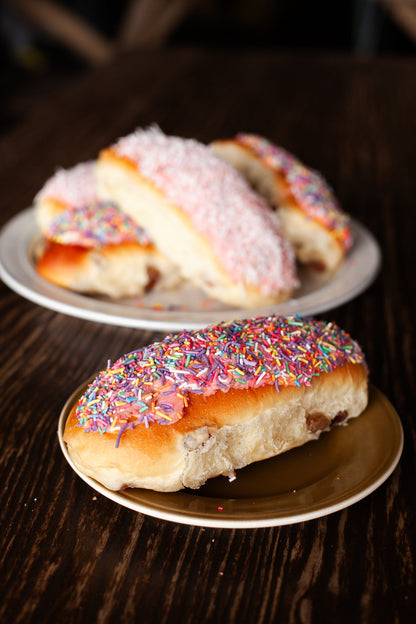 Strawberry Finger Buns - Burnt Honey Bakery - Burnt Honey Bakery