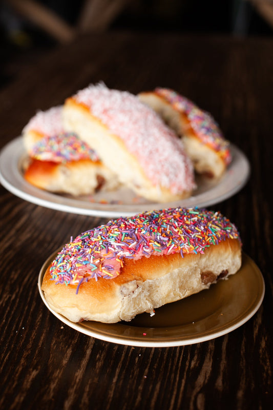 Strawberry Finger Buns - Burnt Honey Bakery - Burnt Honey Bakery