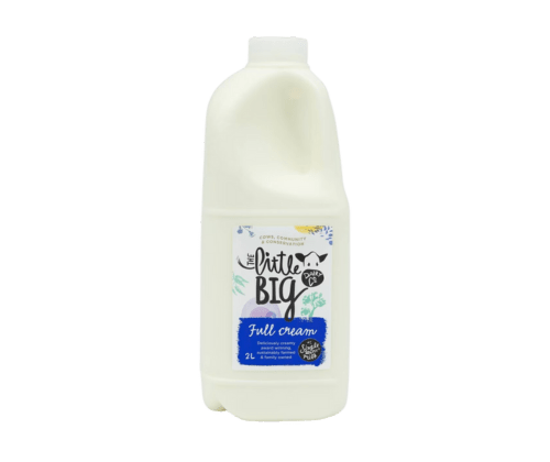 2L Full Cream Milk - Little Big Dairy - Burnt Honey Bakery