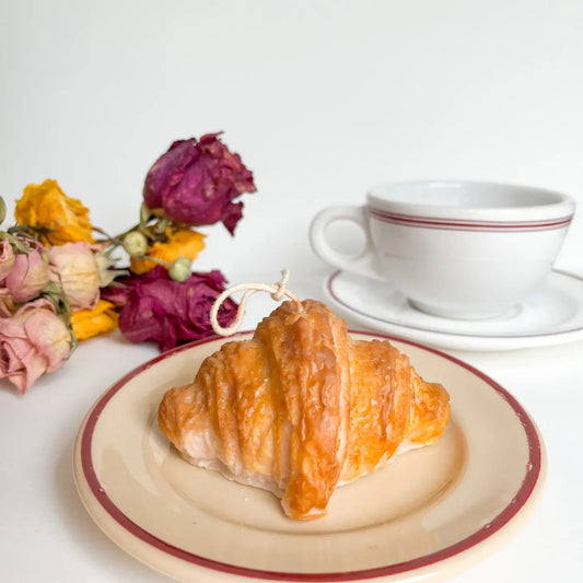 Bakery Scented Croissant Candle - The Wednesday Co - Burnt Honey Bakery