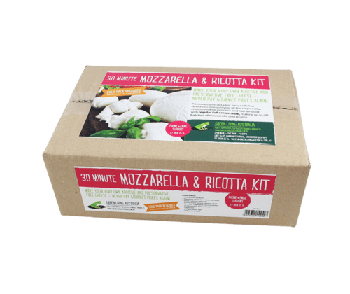 Beginner's Hard Cheese / 30 Minute Mozzarella and Ricotta Combo Kit - Green Living - Burnt Honey Bakery