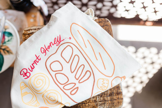 Burnt Honey Bakery Tote Bag - Burnt Honey Bakery - Burnt Honey Bakery