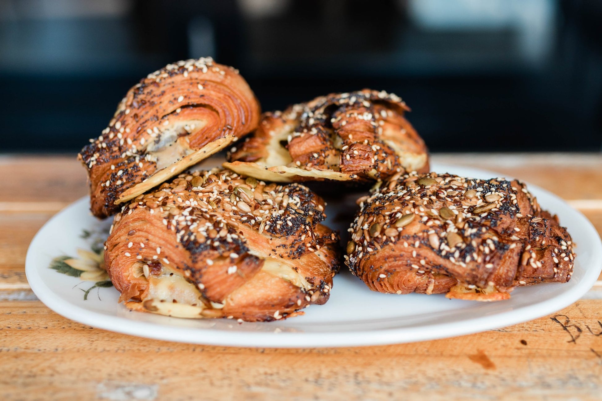 Caramelised Onion & Organic Cheddar Bearclaw - Burnt Honey Bakery - Burnt Honey Bakery