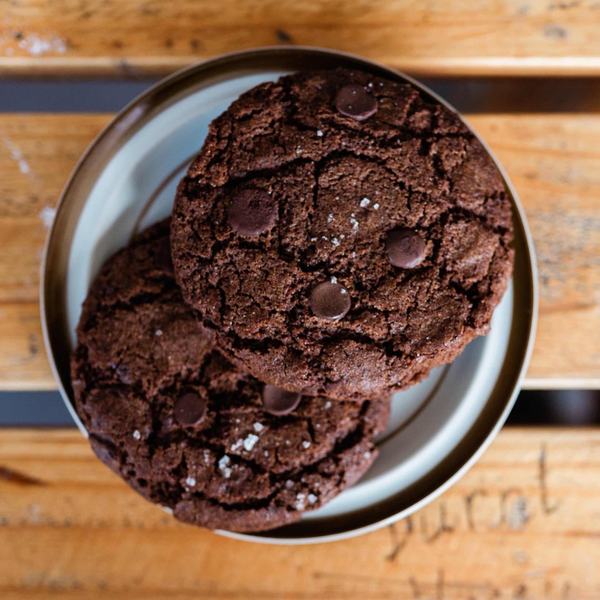 Double Choc Orange Rye Cookie - Burnt Honey Bakery - Burnt Honey Bakery