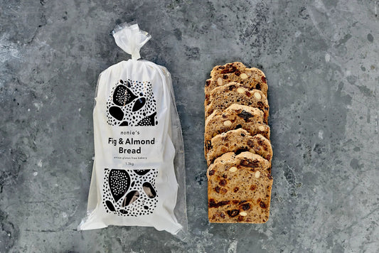 Gluten Free Fig & Almond Bread 1.2kg - Nonie's - Burnt Honey Bakery