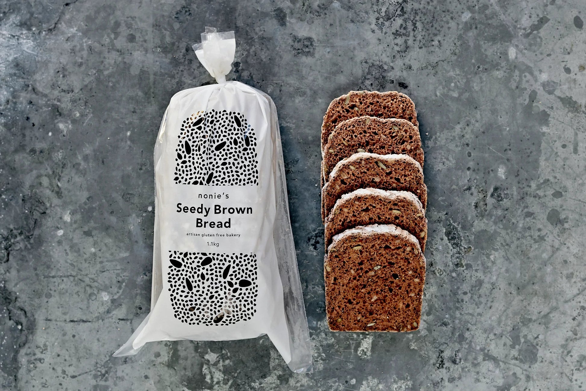 Gluten Free Seedy Brown Bread 1.1kg - Nonie's - Burnt Honey Bakery