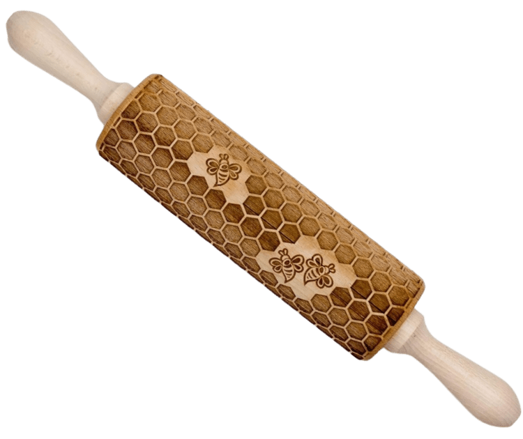 Honeycomb Embossing Rolling Pin - Boon Homeware - Burnt Honey Bakery
