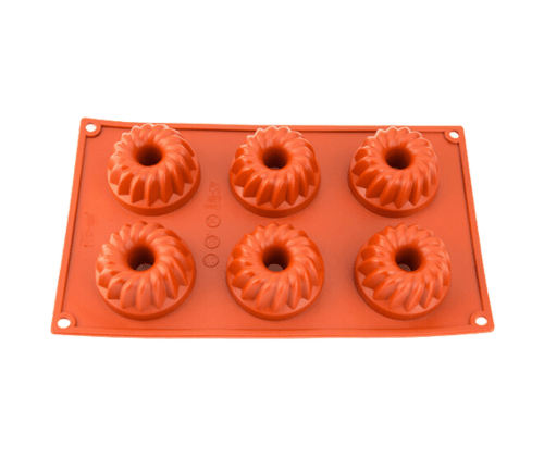 Kugelhopf Mini Silicone Mould 6 Cavity - Quality Toos - Burnt Honey Bakery