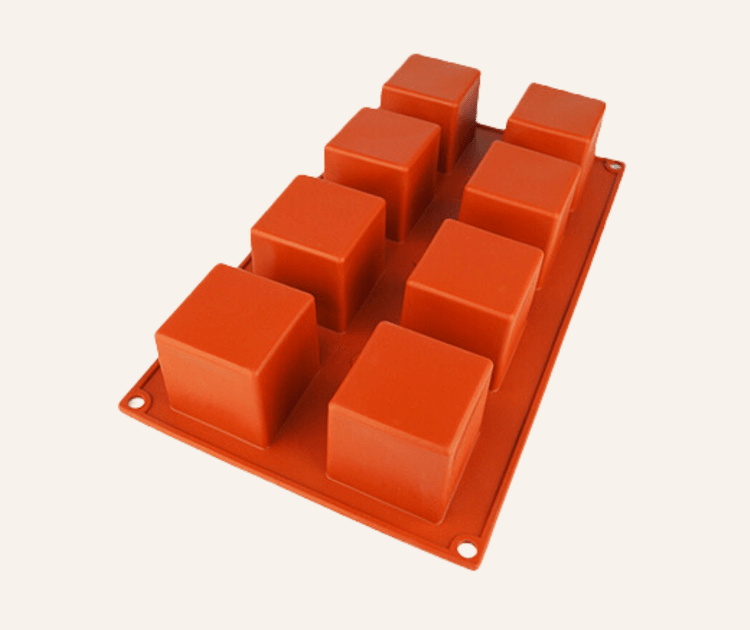 Large Cube Silicone Mould 8 Cavity - Quality Toos - Burnt Honey Bakery