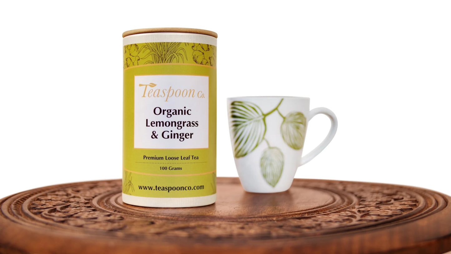 Organic Lemongrass & Ginger Tea - Teaspoon Co. - Burnt Honey Bakery