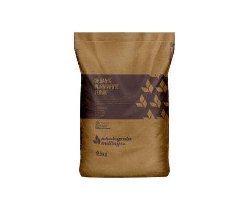 Organic Plain Flour 1kg - Wholegrain Milling - Burnt Honey Bakery