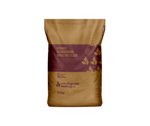 Organic Stoneground Whole Rye Flour 1kg - Wholegrain Milling - Burnt Honey Bakery