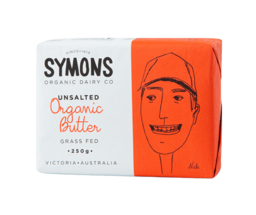 Organic Unsalted Butter 250g - Symons - Burnt Honey Bakery