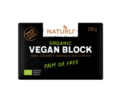Organic Vegan Block 200g - NATURLI' - Burnt Honey Bakery