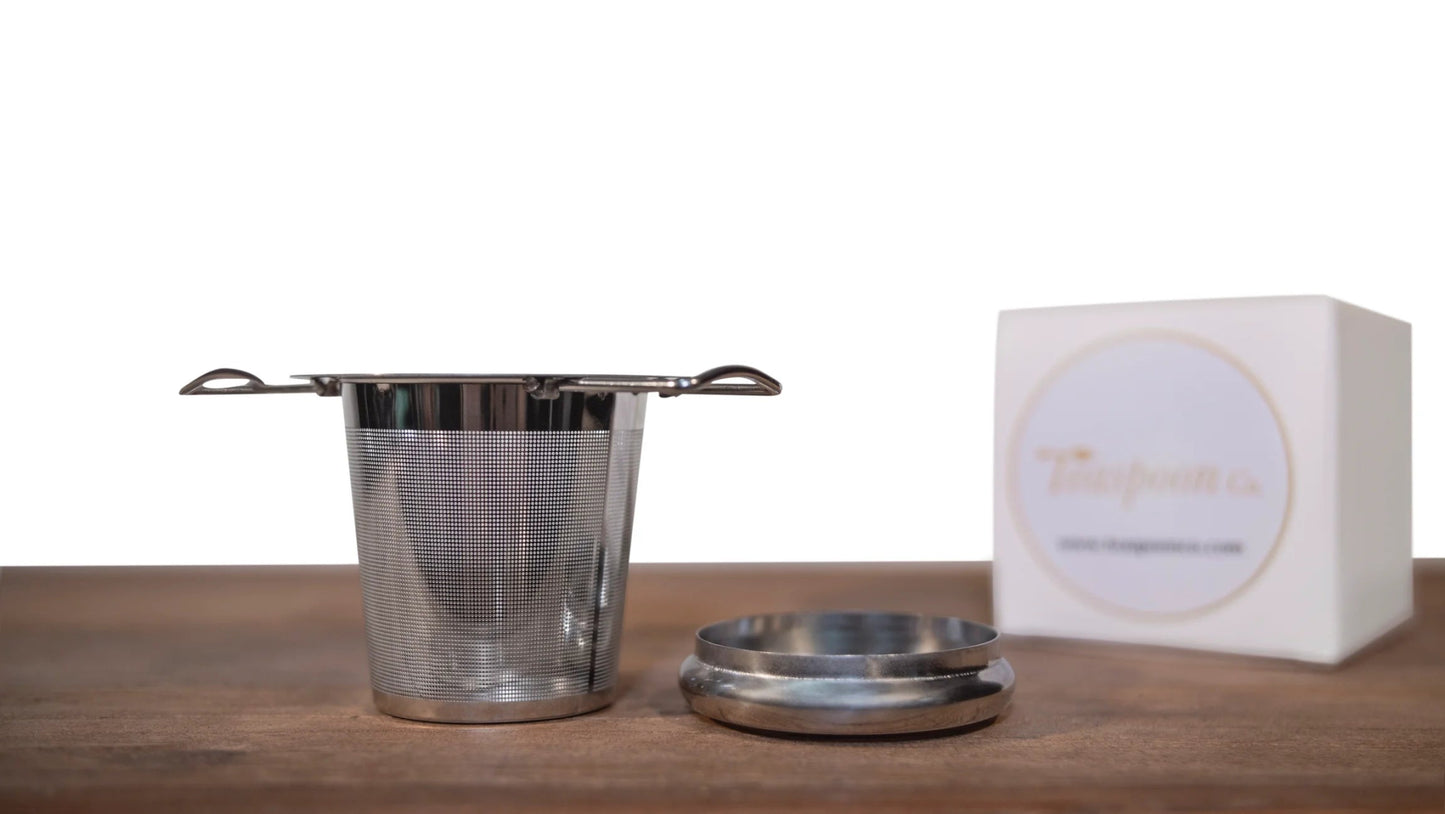 Tea infuser (with foldable handles) - Teaspoon Co. - Burnt Honey Bakery