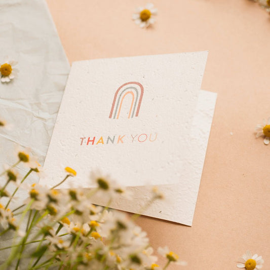 Thank You Plantable Greeting Card - Nurturing Nature - Burnt Honey Bakery