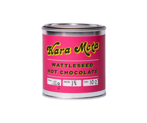 Wattleseed Hot Chocolate - Mabu Mabu - Burnt Honey Bakery